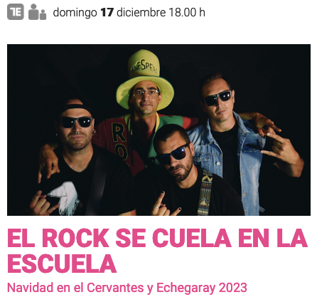 portada del rock se cuela en la escuela